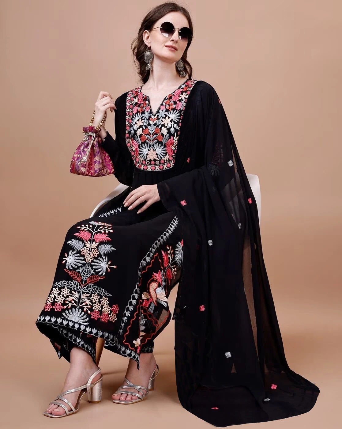 STITCHOLOGY BLACK KURTA PANT